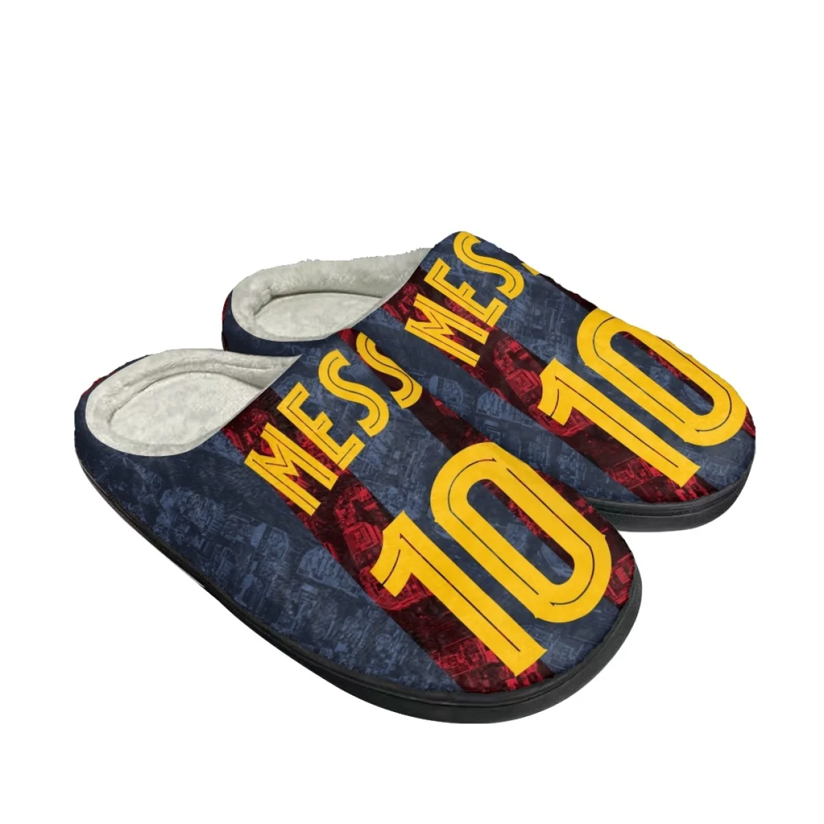 Top Trends: Football Player Messi Pattern Unisex Spring Autumn Soft Cotton Slippers Lightweight Casual Breathable Keep Warm Home Slippers Shoppable Styles