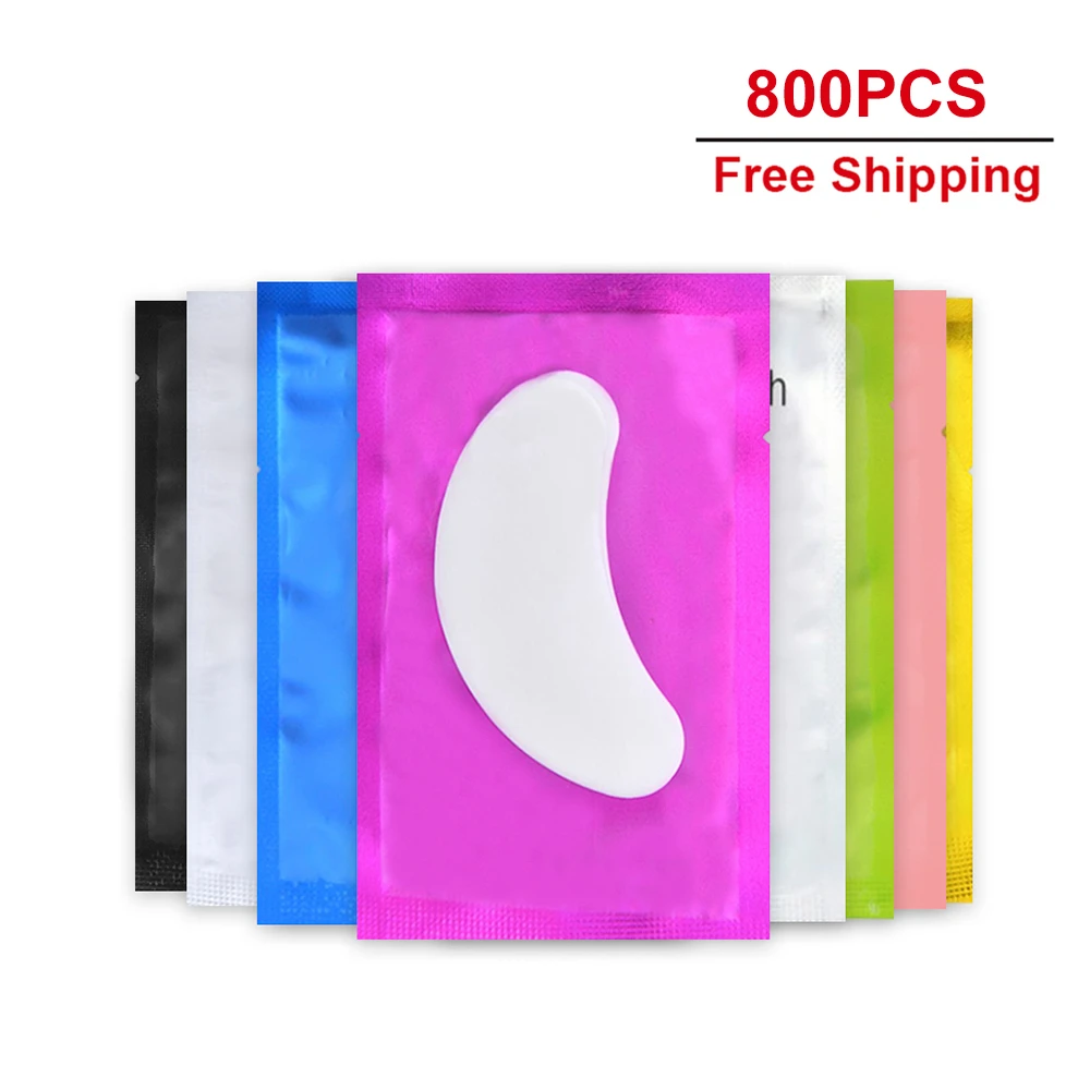 Top Trends: 800Pairs Eye Patches Eyelash Extension Under Eye Pads Makeup Hydrogel Gel Eyelash Patches Tip Stickers Pads Tools Wholesale Shoppable Styles