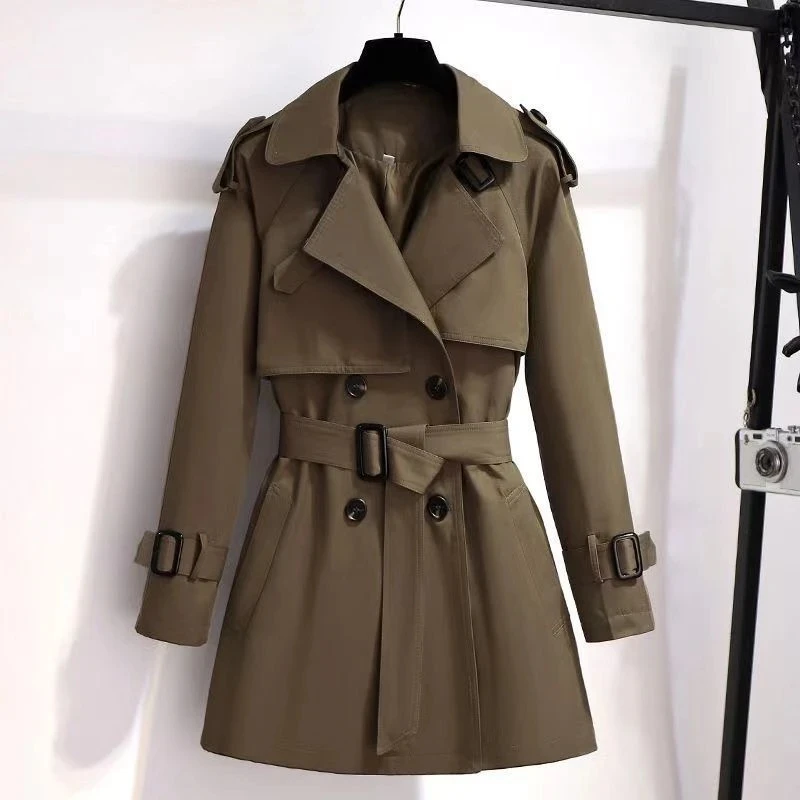 Top Trends: Spring Autumn Trench Coat Women 2023 New Korean Double Breasted All-Match Casual British Style Windbreaker Female Outerwear Shoppable Styles