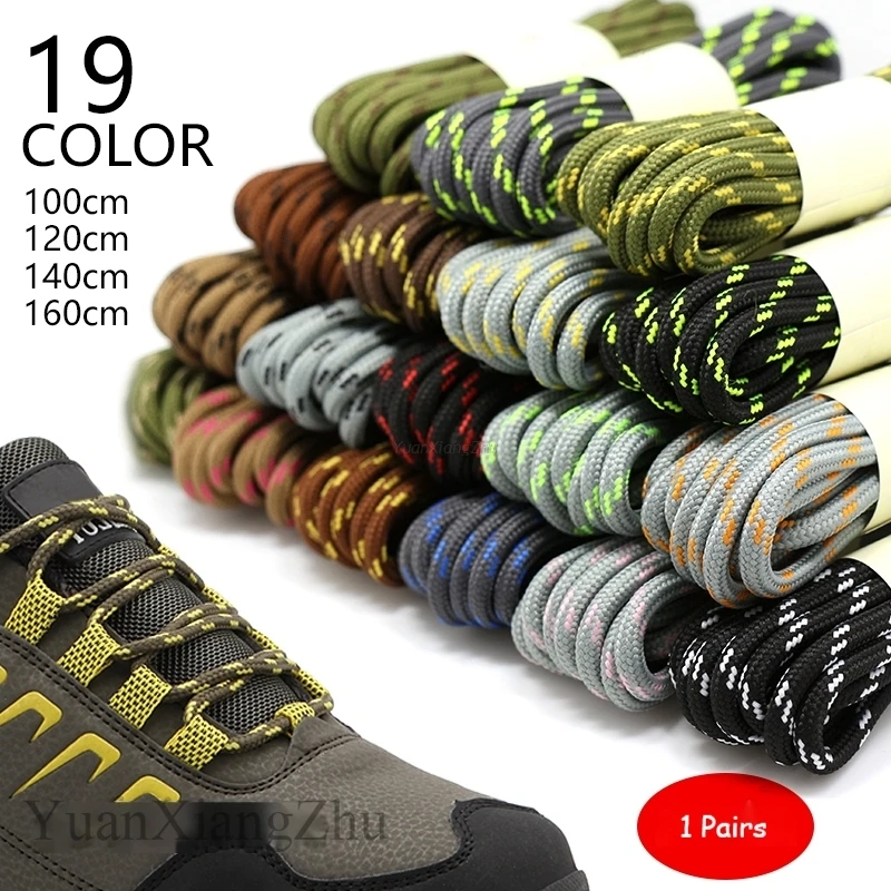 Top Trends: 1 Pair Round Walking Hiking Boot Laces Wear-resistant Shoe Laces Sneaker Shoelaces High Top High-quality Outdoor Shoes Strings Shoppable Styles