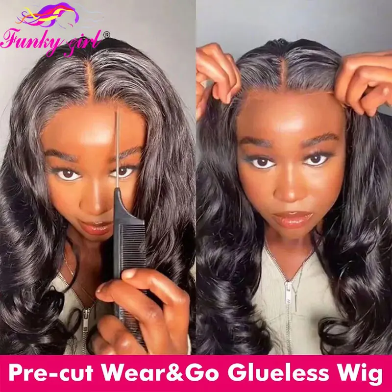 Top Trends: Body Wave Lace Front Wig Glueless Wigs Wear And Go Glueless Body Wavy 100% Human Hair Wig For Women Brazilian Cheap Closure Wigs Shoppable Styles