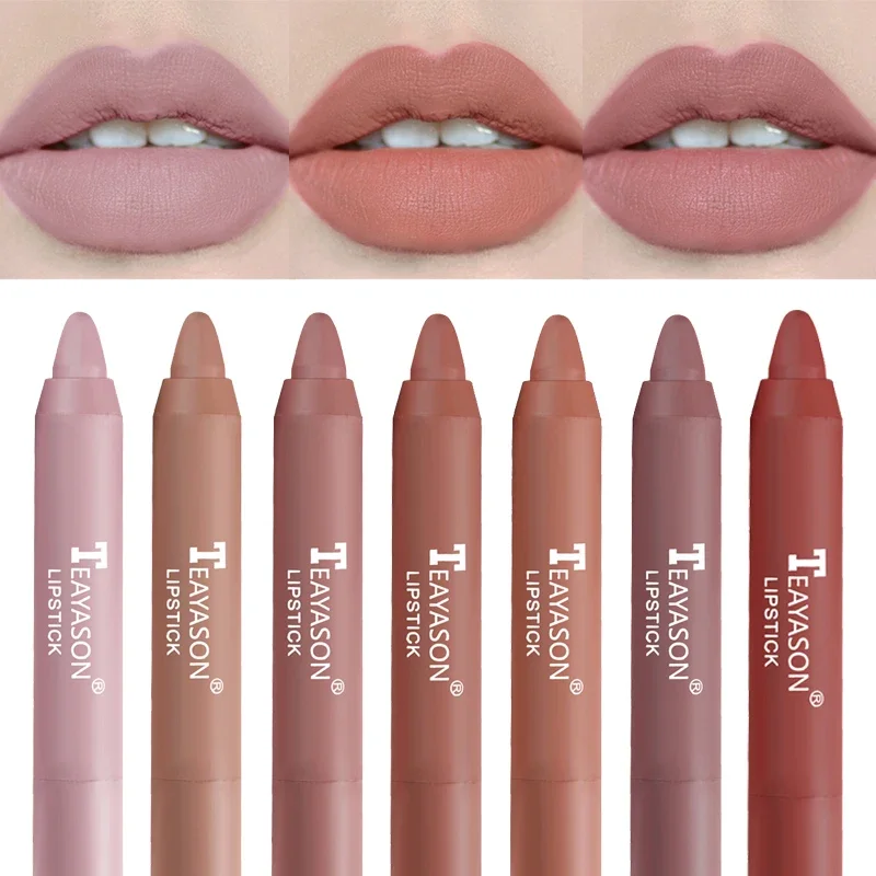 Top Trends: 12 Colors Velvet Matte Lipsticks Pencil Waterproof Long Lasting Sexy Red Lip Stick Non-Stick Cup Makeup Lip Tint Pen Cosmetic Shoppable Styles