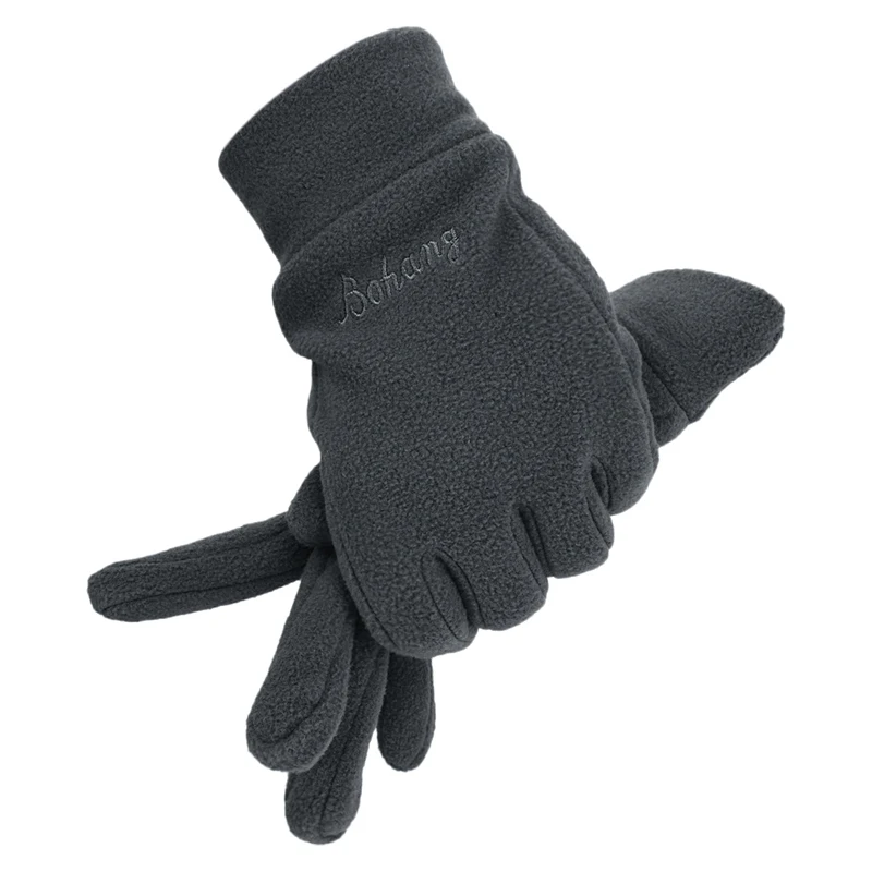 Top Trends: Winter Warm Gloves Men Thermal Polar Fleece Thick Windproof Outdoor Running Skiing Cycling Mittens Touchscreen Snow Glove Shoppable Styles - Image 5