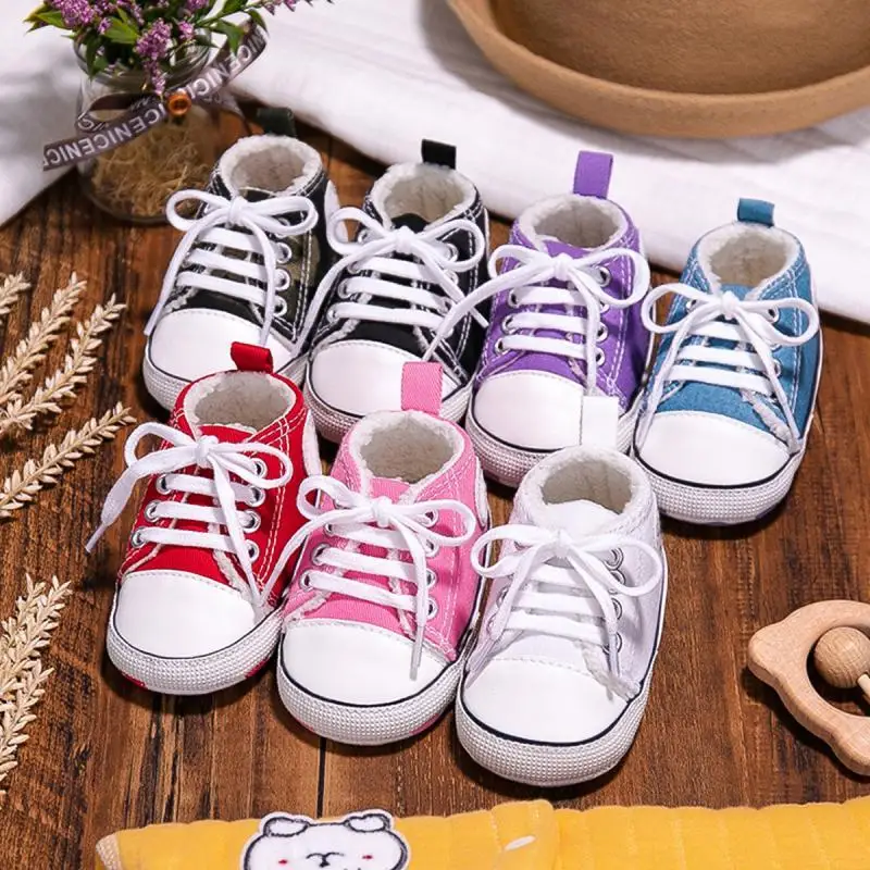 Top Trends: KIDSUN Baby Shoes Canvas Sneakers Newborn Multicolor Baby Boy Girl First Walker Shoes Infant Toddler Anti-slip Baby Sports Shoes Shoppable Styles