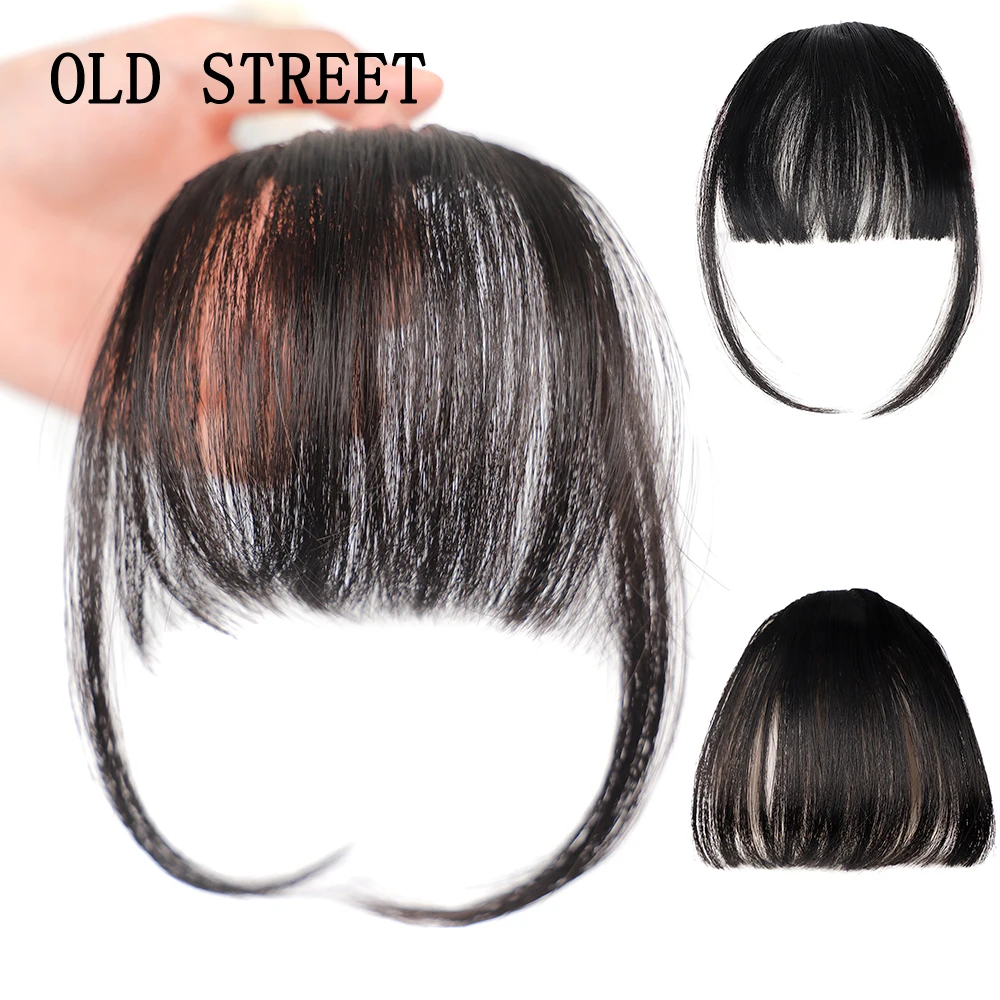 Top Trends: Fake Invisible Synthetic Bangs Front Fringes Clip In Hair Pieces Air Bangs Fiber Good Hair Styling Accessories Hairpieces Shoppable Styles