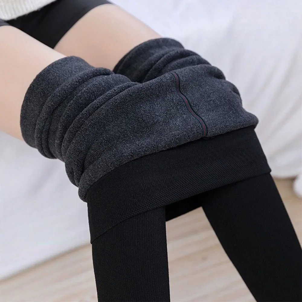 Top Trends: Thicken Wram Leggings For Women 2023 Autumn Winter Sexy High Elastic Skinny Pants Fleece Thermal Tights Velvet Pantyhose Female Shoppable Styles