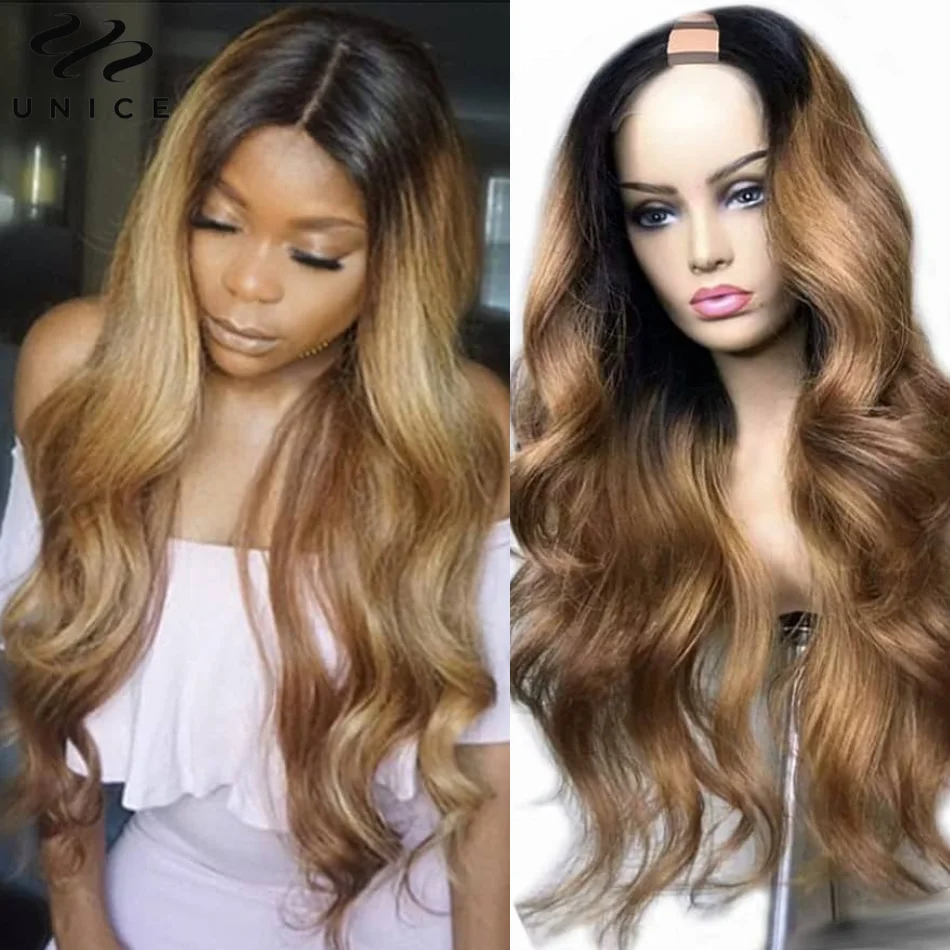 Top Trends: 1BTL412 Body Wave U Part Wig Human Hair Wigs Minimal Leave-out No Glue U-Part Wig Super Natural Beginner Friendly Upart Wig Shoppable Styles