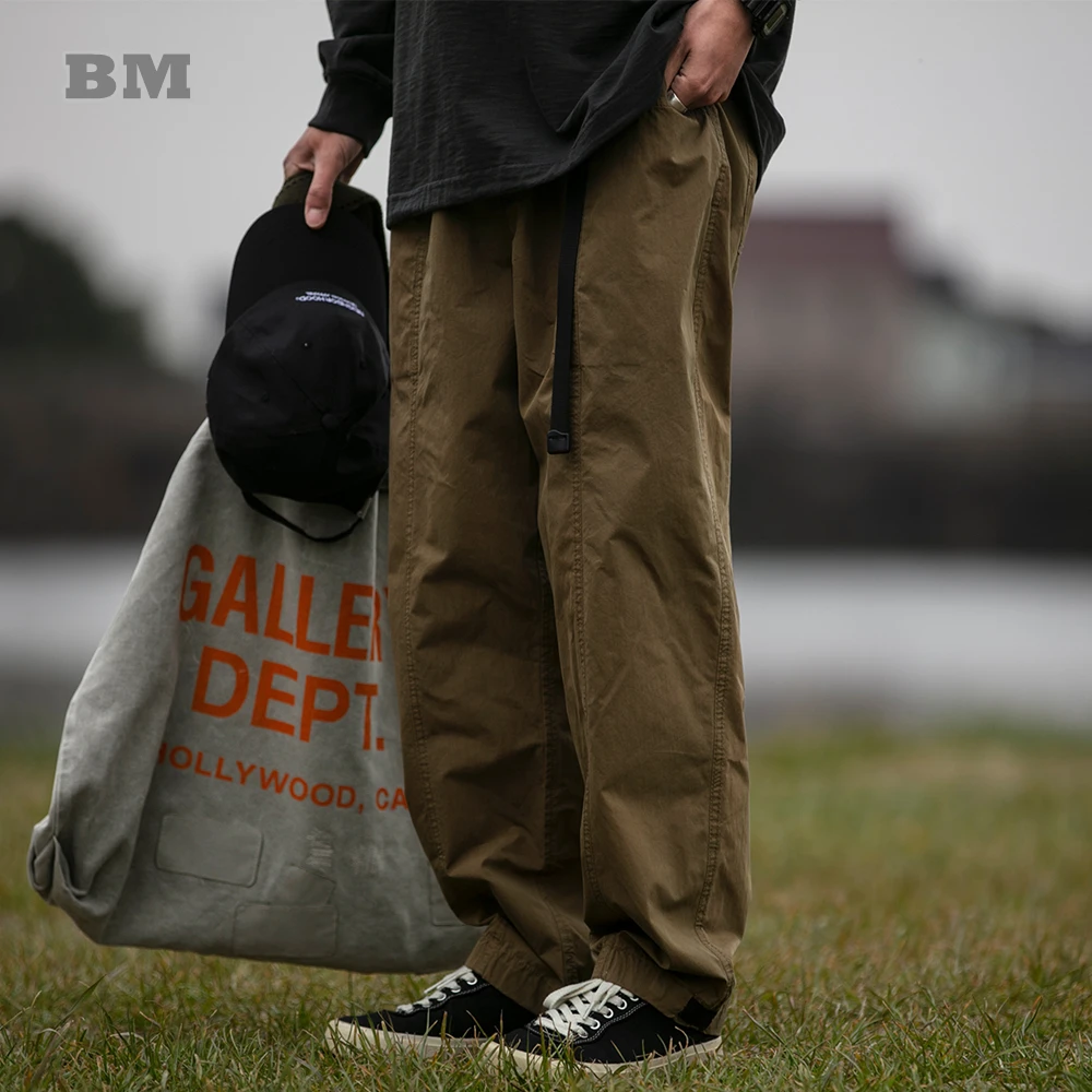 Top Trends: Japanese Streetwear Loose Oversized Casual Pants Men Clothing Harajuku Fashion High Quality Straight Cargo Pants Korean Trousers Shoppable Styles