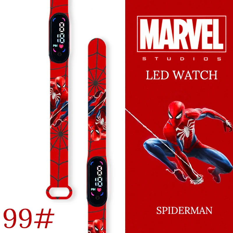 Top Trends: MINISO Spiderman Kid's Watches Men Sport Wristband Bracelet Waterproof Children Digital Watch Boys LED Clock Relogio Montre Shoppable Styles