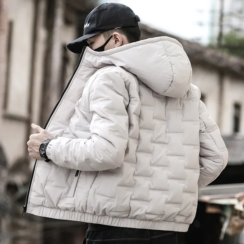 Top Trends: Winter Trendy Parkas Cotton-padded Coats Jacket Men Parkas Outdoor Hooded Coat Casual Windbreaker Thick Warm Coat Men Jacket Shoppable Styles