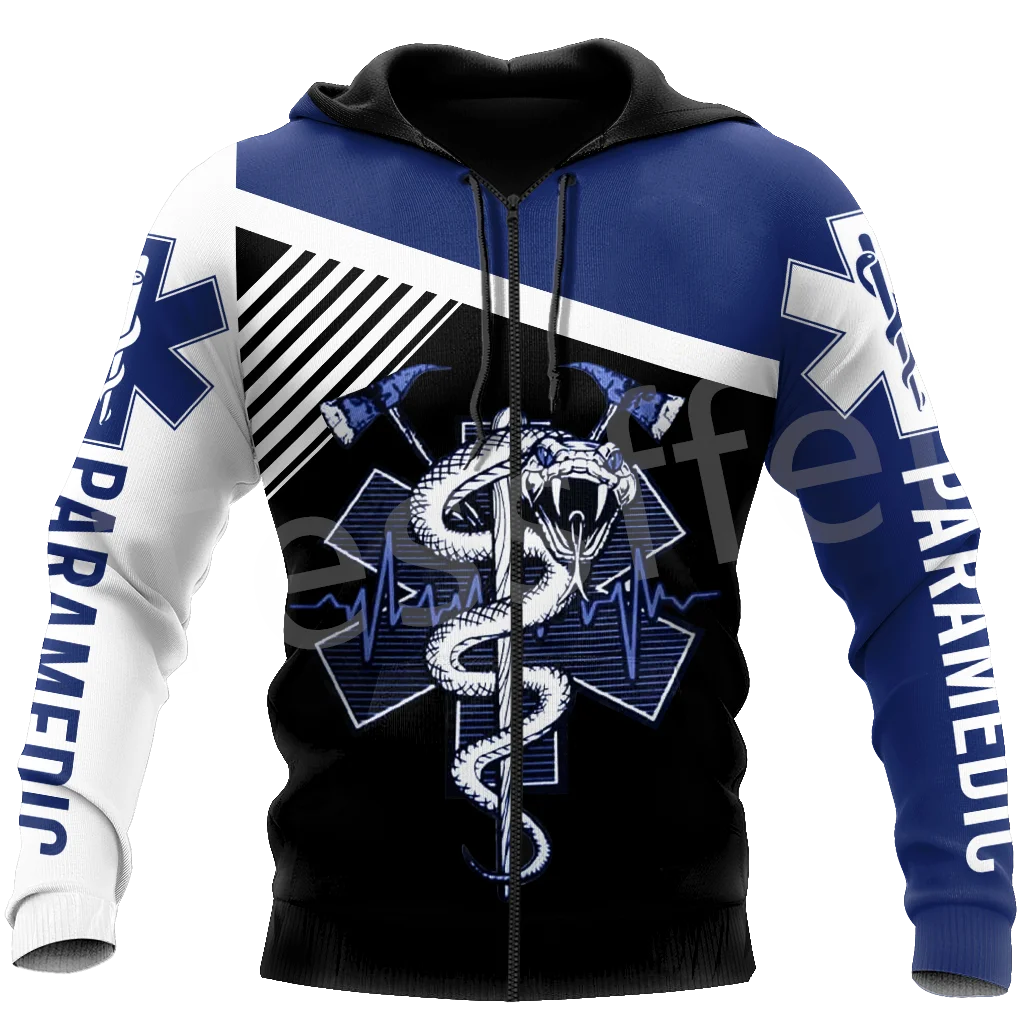 Top Trends: Tessffel Custom Name Emergency Medical Technician EMT EMS Paramedic 3DPrint Men / Women Harajuku Casual Pullover Jacket Hoodies 15 Shoppable Styles - Image 2