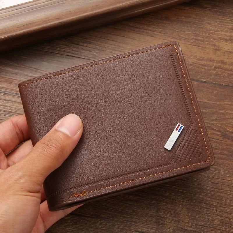 Top Trends: Men Inserts Foldable Wallets Picture Coin Slim Purses Business Money Credit ID Cards Holders Vintage Protection Wallet Men Shoppable Styles