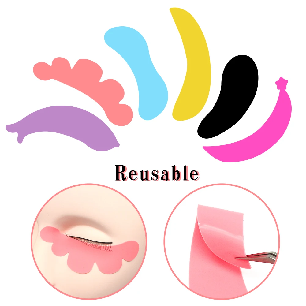 Top Trends: 1Pair Silicone Eyelash Pad Reusable Eyelash Extension Patch Lash Extensions Makeup Under Eye Patches Lashlift Eye Pads Silicone Shoppable Styles