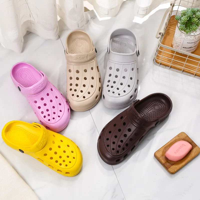 Top Trends: Women Classic Mules Shoes Casual Garden Summer Caged Slippers Outdoor Indoor Hollow Slides Platform Men Shoes Sandalias Shoppable Styles