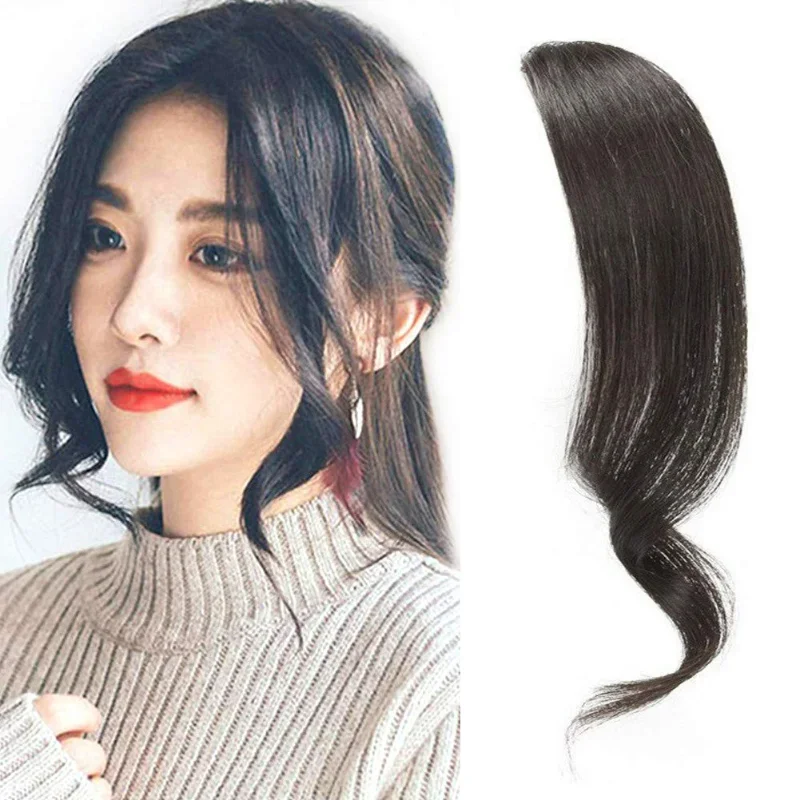 Top Trends: 2 Piece Wavy Side Bangs Human Hair Wavy Fringe Extensions Shoppable Styles