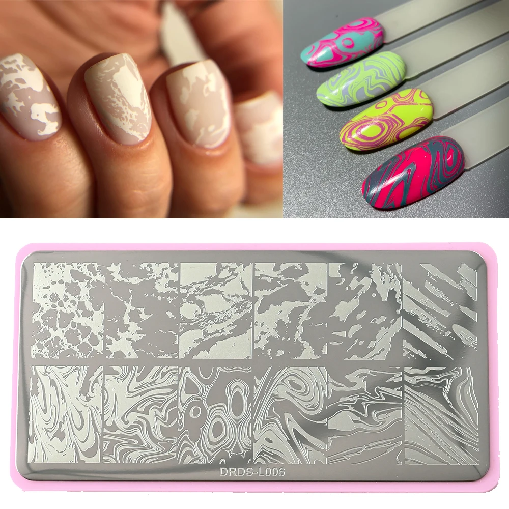 Top Trends: Stainless Steel 6X12cm Nail Art Stamp Plate / Lace, Geometric Pattern, Butmeterfly, Flower Nail Art Template Diy Nail Tool Shoppable Styles