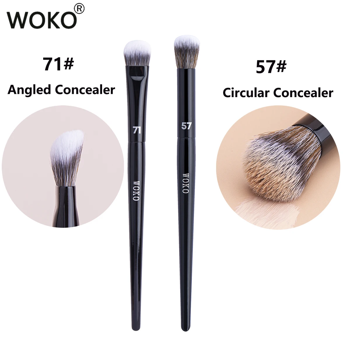 Top Trends: PRO 71 Concealer Brush Buildable Coverage Concealer Blending Makeup Brush Professional Concealer Liquid Cream Sticks Makeup Tool Shoppable Styles