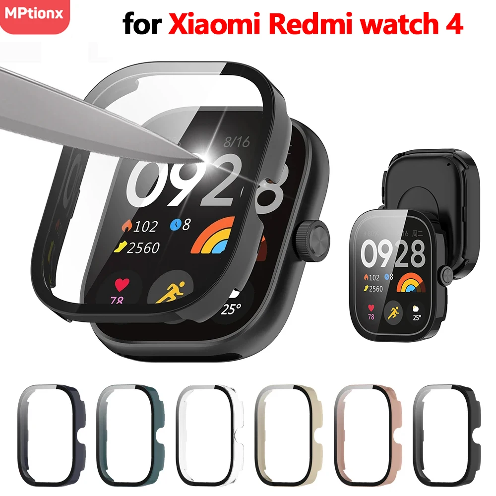 Top Trends: PC Case+ Glass For Xiaomi Redmi Watch 4 3 Tempered Glass Anti-scratch Film Bumper Protective Cover For Redmi Watch 3 Active / 3Lite Shoppable Styles