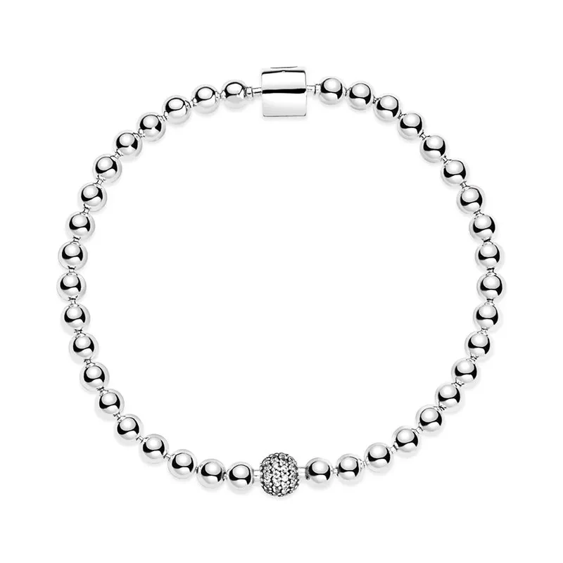 Top Trends: Minimalist Style 925 Sterling Silver Bucket Buckle Beaded Bracelet Fit Original Brand Charm Beads DIY Couple Jewelry Shoppable Styles - Image 6