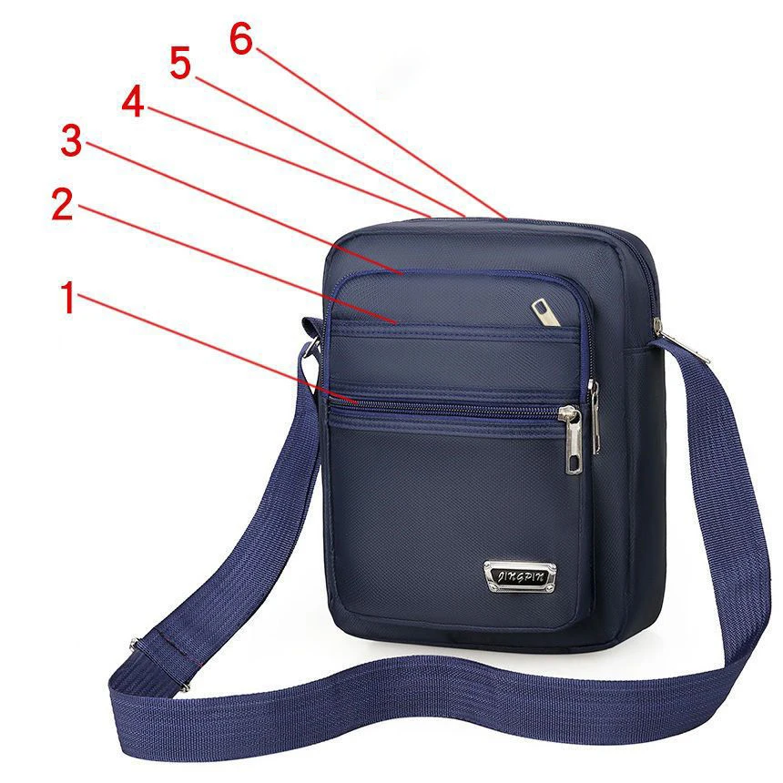 Top Trends: Men's Crossbody Shoulder Bag Fashion 2023 Trend Casual Waterproof Oxford Male Sling Messenger Bags Travel Large Satchel Handbags Shoppable Styles - Image 5