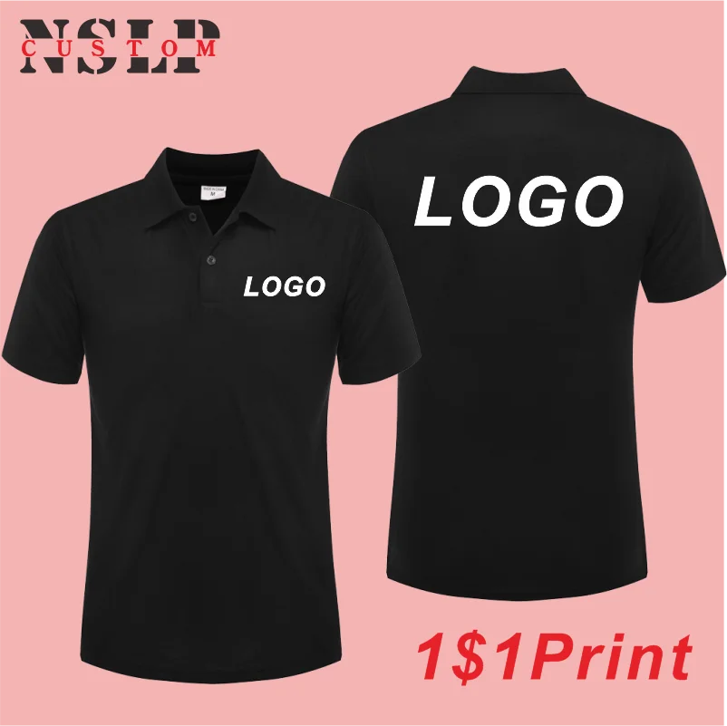 Top Trends: 2023 Summer Short Sleeve Polo Custom Printing Logo Casual Lapel Shirt Embroidery Pattern Fashion Quick Dry Top Design Men Women Shoppable Styles