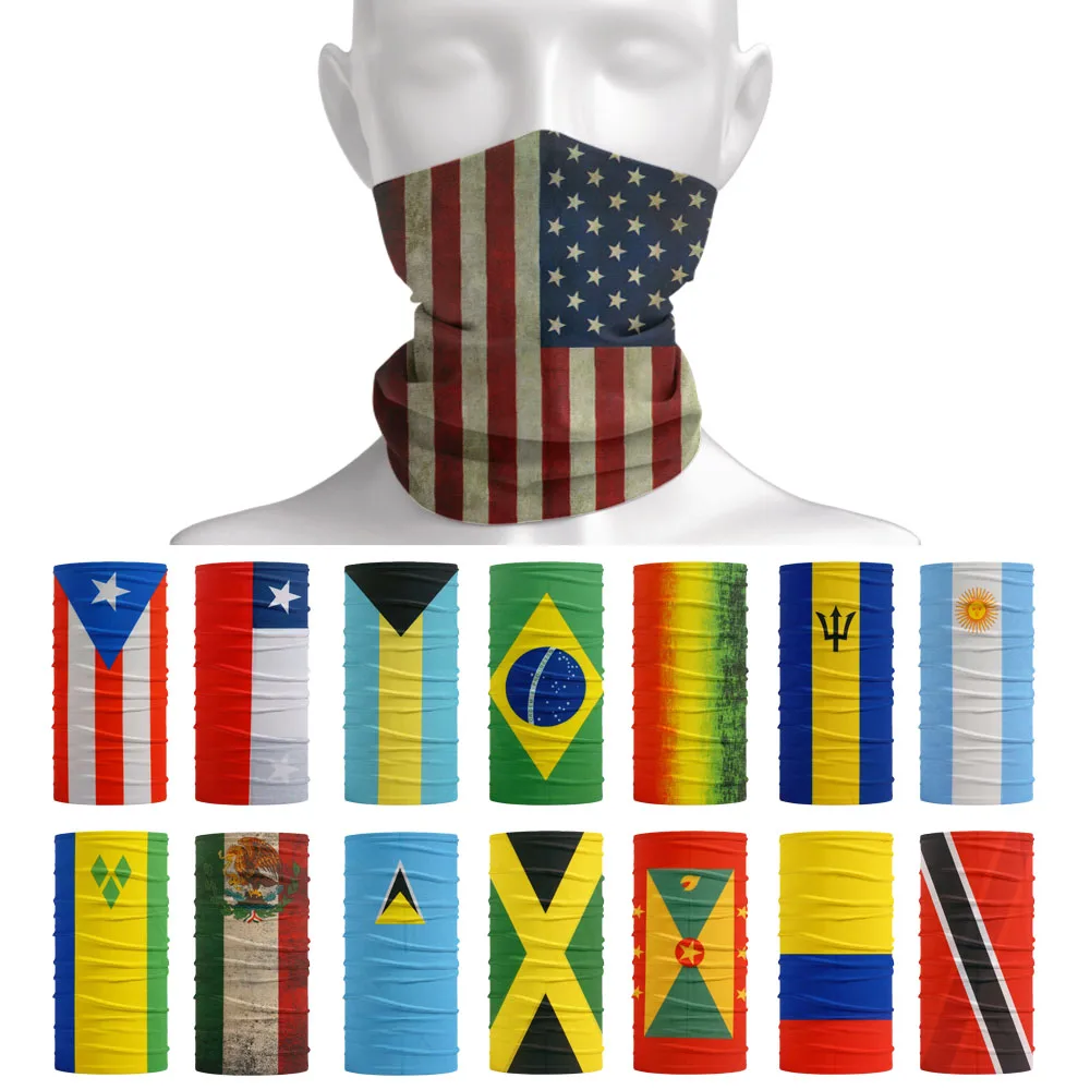 Top Trends: Americas National Flag Neck Gaiter Polyester Bandanas Cycling Scarf Men Outdoor Sports Headband UV Protection Fishing Face Mask Shoppable Styles