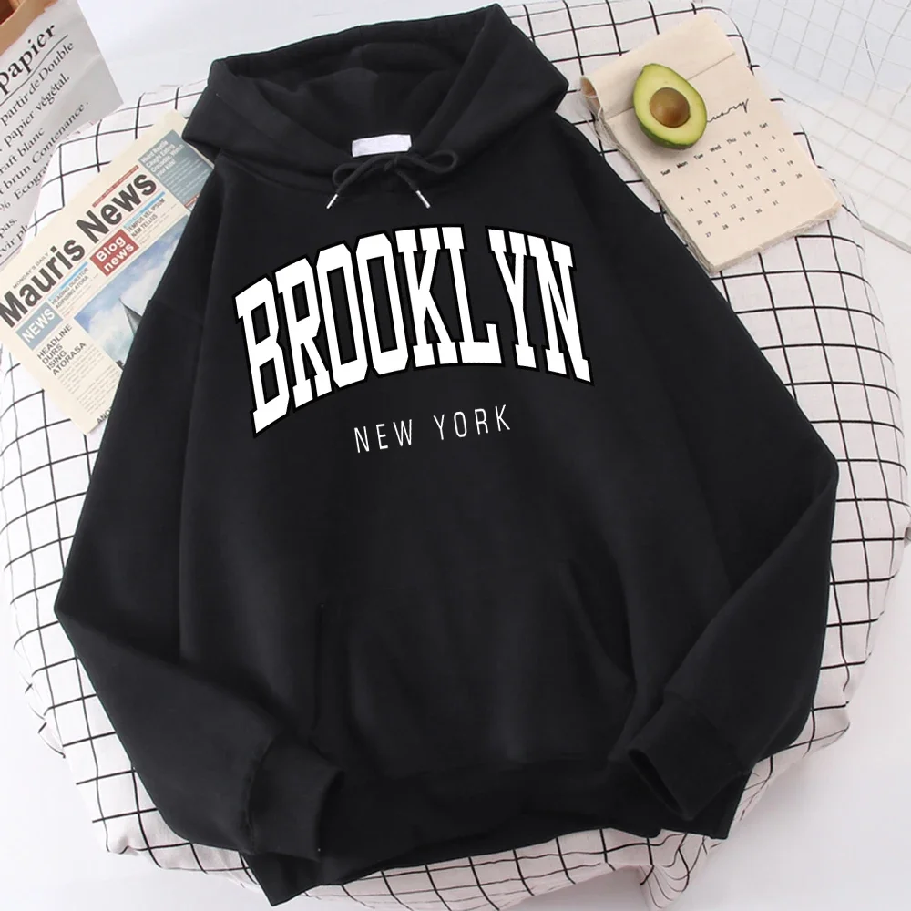 Top Trends: Brooklyn New York Print Mens Hoodies Fashion Quality Clothes Classic Simplicity Tracksuit Harajuku All-Match Clothing For Men Shoppable Styles