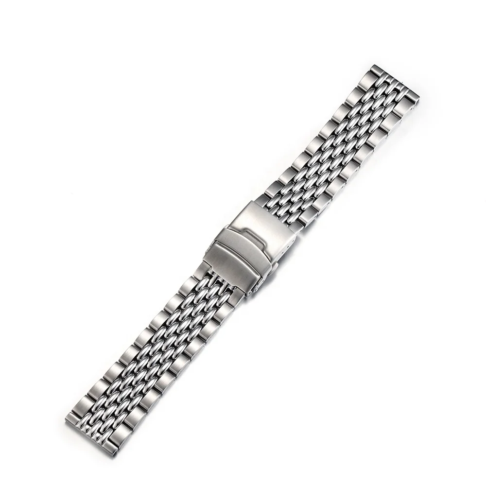 Top Trends: Silver Stainless Steel 20MM 22MM Bead Of Rice Watch Band Bracelet Fit For SKX007 Dive Watch Shoppable Styles