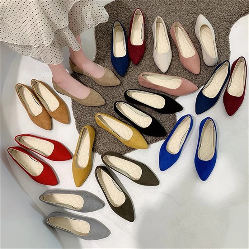 Top Trends: Candy Color Woman Flats Slip On Ladies Shallow Moccasins Female Summer Loafers Spring Autumn Women Ballet Flats Plus Size 35-43 Shoppable Styles - Image 2