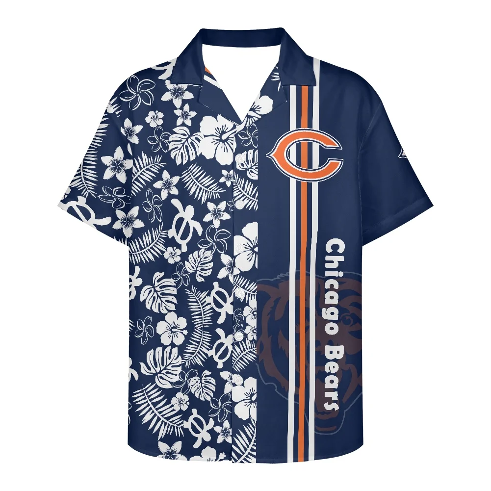 Top Trends: Team Logo Print Shirt Polynesian Traditional Men's Clothing Frangipani Pattern Men Summer Button Down Short Sleeve Lapel Shirt Shoppable Styles