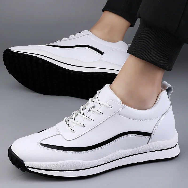 Top Trends: Sneakers Heightening Shoes Elevator Shoes Height Increase Shoes Leather Shoes Insoles 6 / 8 / 10CM Man Daily Height Increasing Shoes Shoppable Styles - Image 4