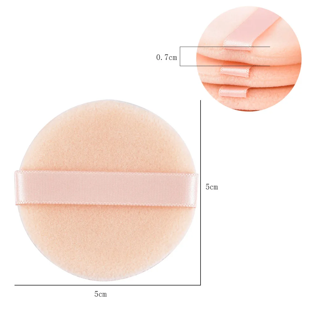 Top Trends: 5 / 10 Pcs Facial Powder Foundation Puff Professional Round Shape Portable Soft Cosmetic Puff Makeup Foundation Sponge Beauty Tool Shoppable Styles - Image 6