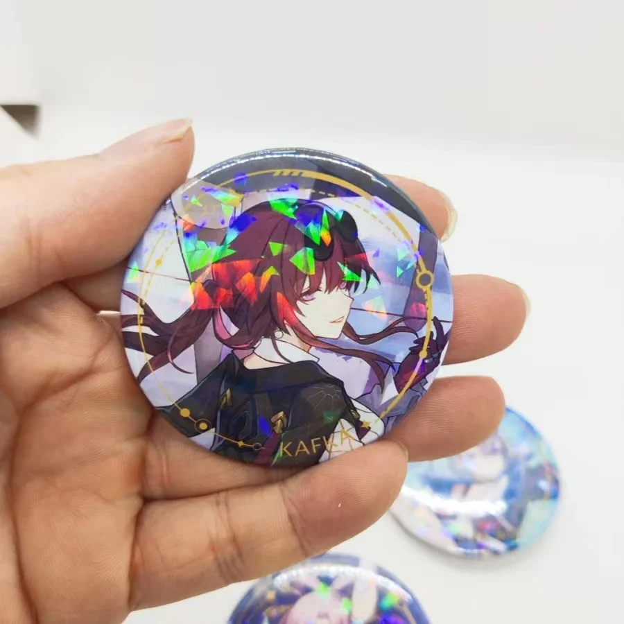 Top Trends: Game Honkai Star Rail Brooch Pins Anime Badge Cosplay DR Ratio Argenti Acheron Himeko Accessories Aventurine Decoration Gifts Shoppable Styles - Image 5