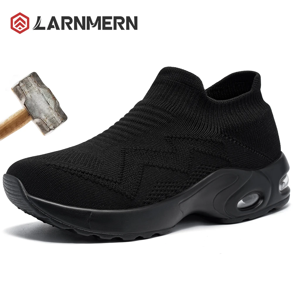 Top Trends: LARNMERN Work Safety Shoes Women Steel Toe Lightweight Slip On Breathable Non-slip Summer Shoes For Construct Safety Boots Shoppable Styles