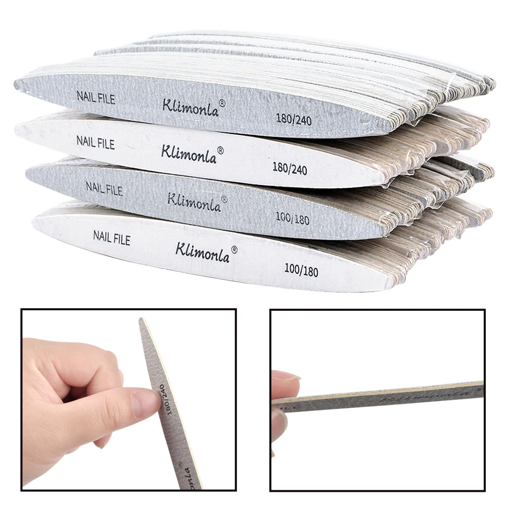 Top Trends: 10Pcs New Designs Washable Nail Files 240 Manicure Nails Tools All For Manicure White And Gray Oval Professional Material Nail Shoppable Styles - Image 6