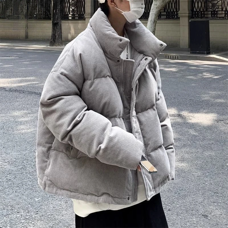 Top Trends: Hong Kong Style Street Loose And Versatile Autumn And Winter Corduroy Cotton Coat, Warm, Simple And Casual, Couple Style Jacket Shoppable Styles