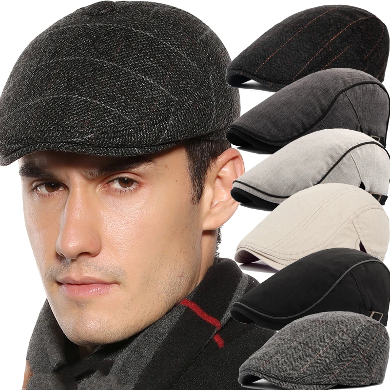 Top Trends: Retro Newsboy Caps Men Octagonal Hats British Painters Hat Autumn Winter Berets Herringbone Flat Caps Hip Hop Berets Gorras Shoppable Styles