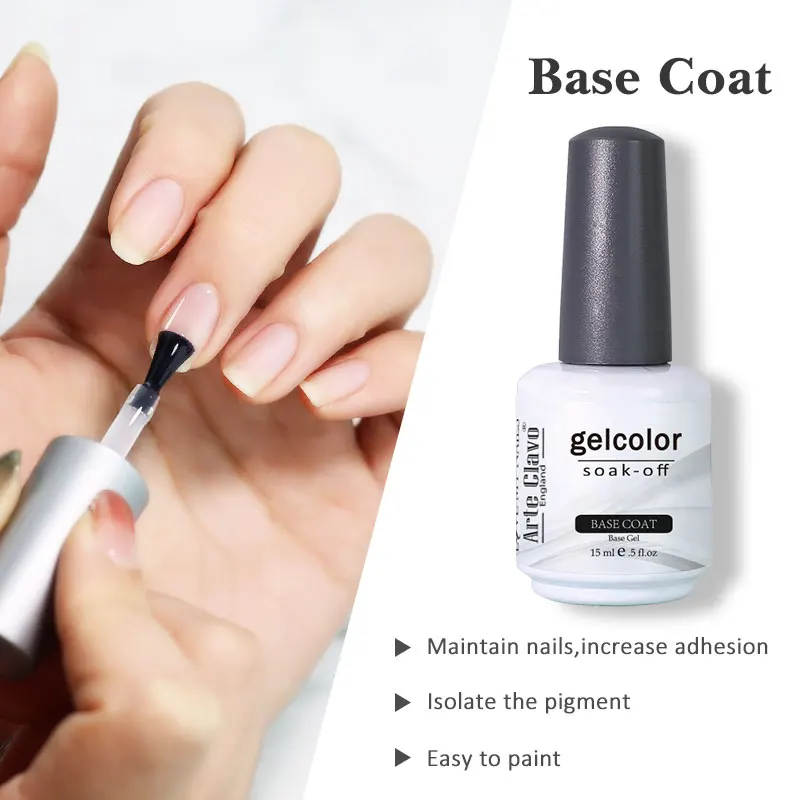 Top Trends: Arte Clavo 15ml Base Coat Gel Top Coat Gel Varnish Nails Art Lacquer Soak Off Gel Base Nail Polish UV LED Nail Primer UV Topcoat Shoppable Styles - Image 4