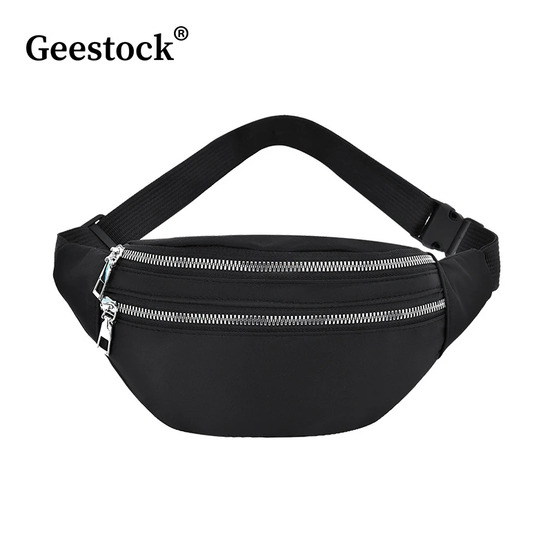 Top Trends: Geestock Riñonera Women&#039;S Waist Bag Nylon Fanny Packs Casual Women&#039;S Chest Bags Man Belt Pouch Travel Hip Bag Sport Bum Bag Shoppable Styles