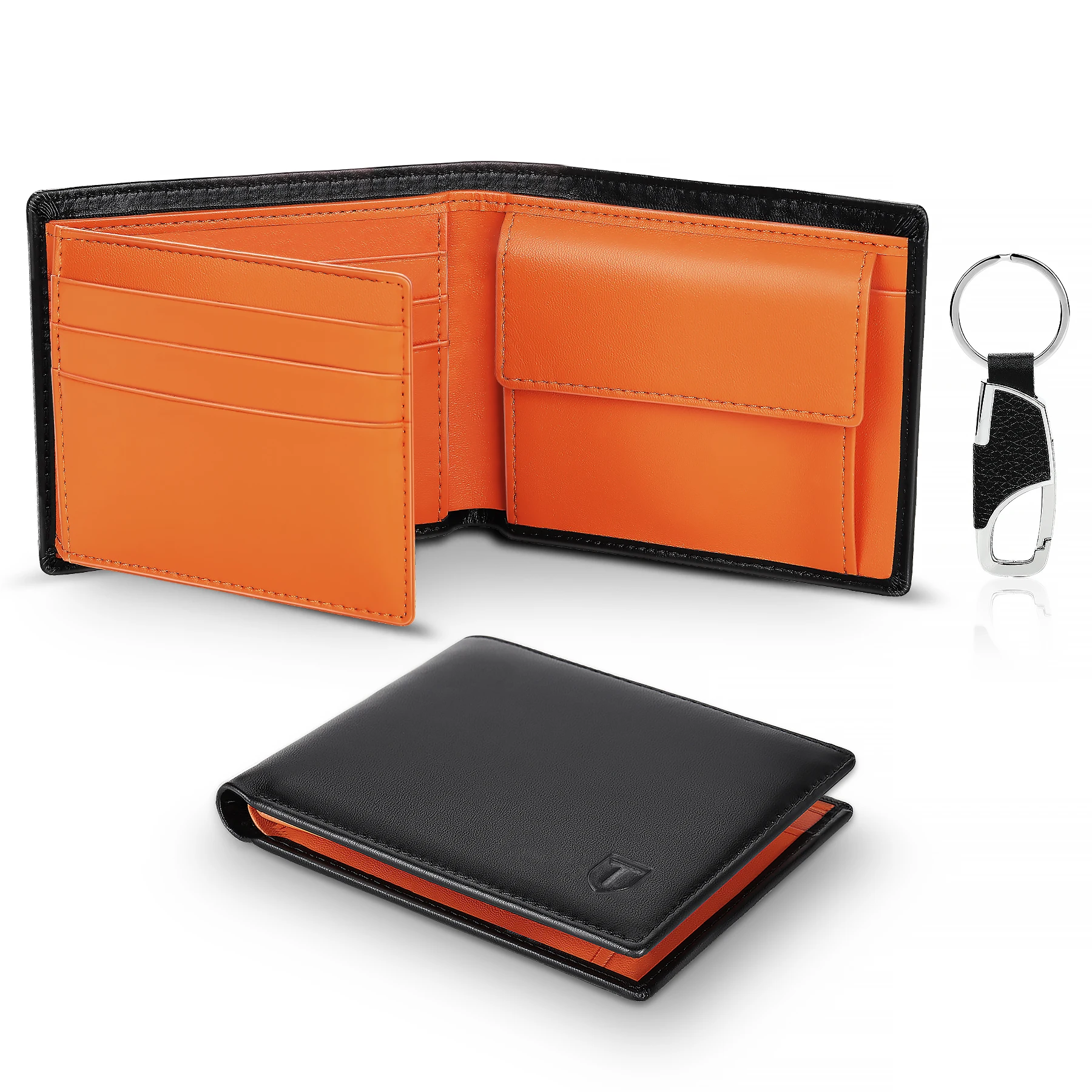 Top Trends: TEEHON Leather Wallet Men Slim RFID Purse Card Holder Coin Pocket Wallet Man Shoppable Styles