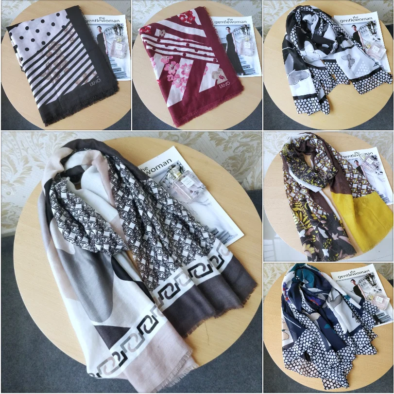 Top Trends: Foreign Trade Original Order Italy Liu.jo New Product Warm Wool Soft Eternal Women&#039;s Fashion Accessories Gift Scarf Shawl Shoppable Styles