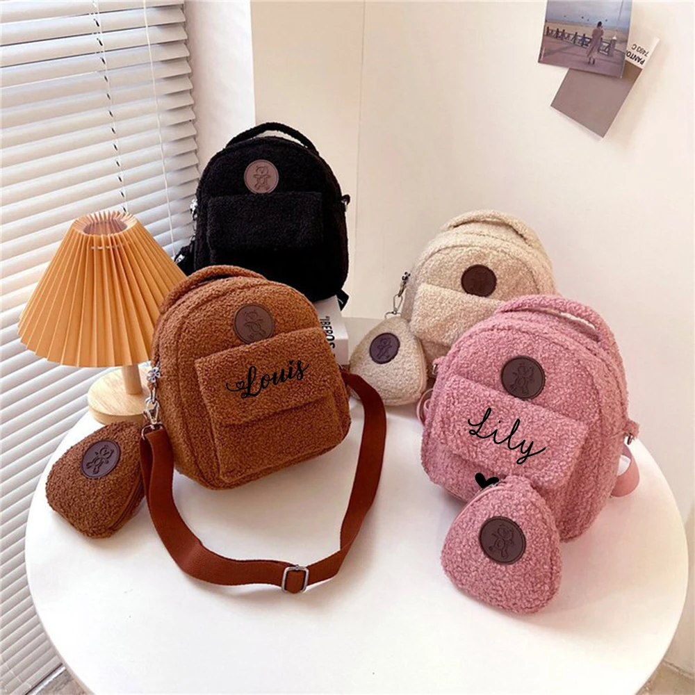 Top Trends: Personalised Bear Backpacks Custom Name PortableMini Children Travel Shopping Rucksacks Women Cute Bear Shaped Shoulder Backpack Shoppable Styles - Image 3