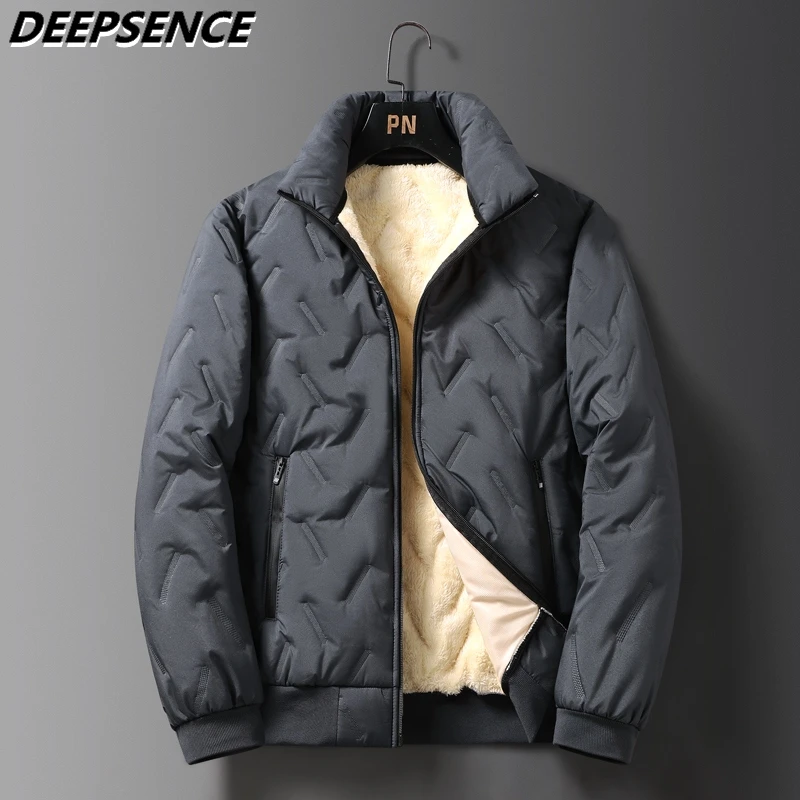 Top Trends: 2023 Autumn Winter Jacket Men Fleece Warm Thicken Jackets Waterproof Outdoor Casual Coat Men Fashion Loose Gray Parka Jacket Men Shoppable Styles