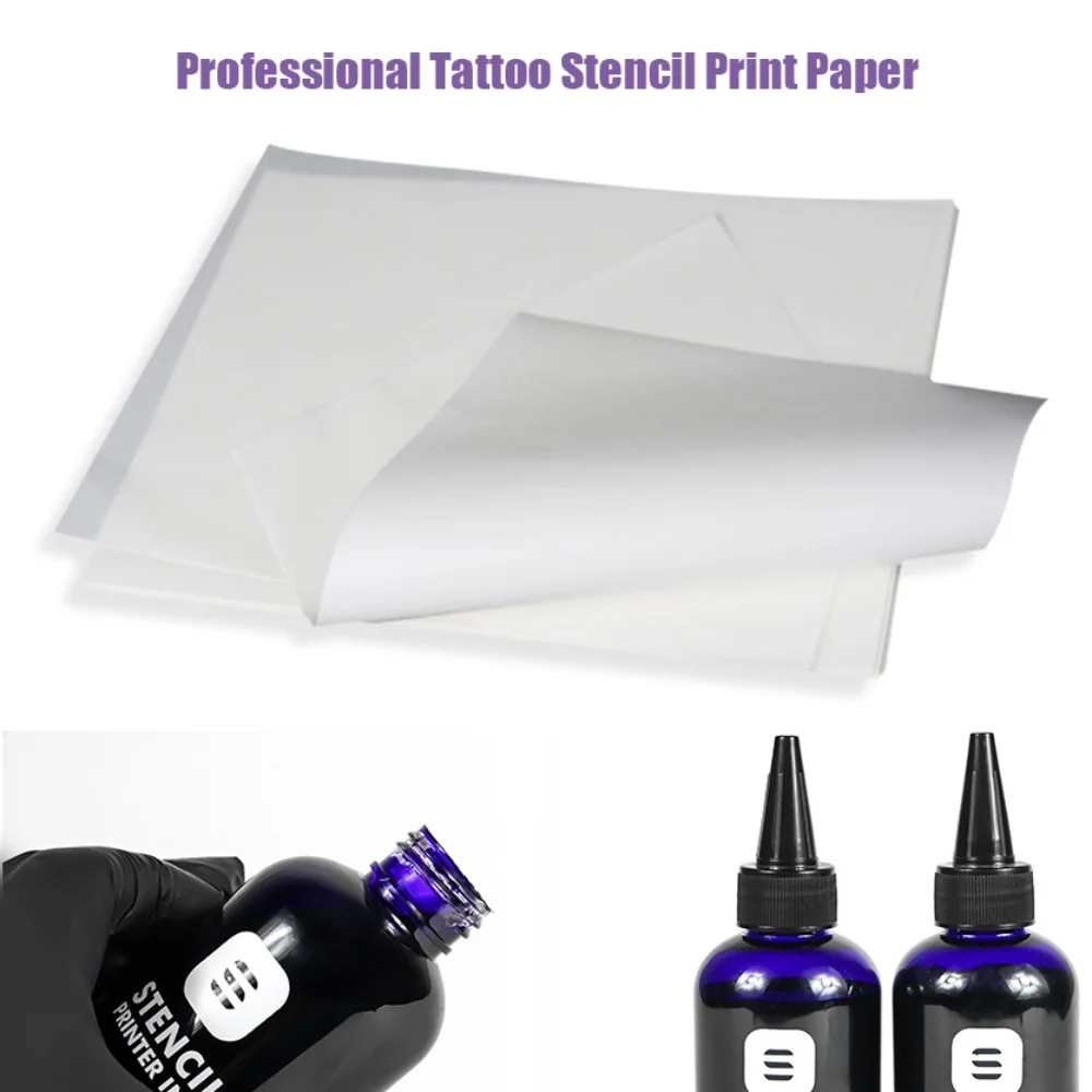 Top Trends: 100 / 200 / 500pcs Tattoo Stencil Print Paper A4 For New Technology Tattoo Transfer Inkject Ink Transfer Machines Tattoo Accessories Shoppable Styles