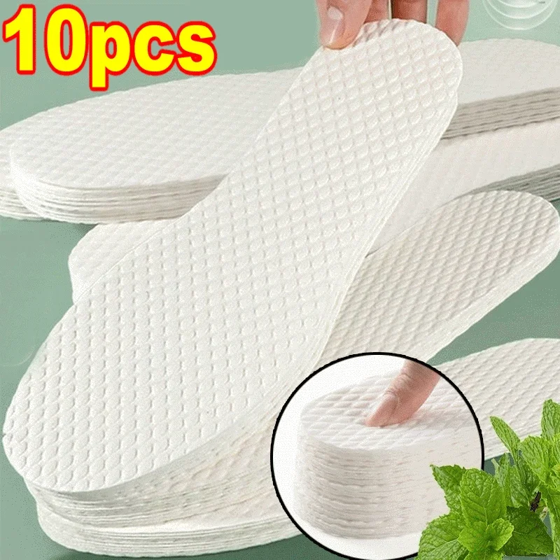 Top Trends: Natural Wood Pulp Disposable Insoles For Women Men Light Weight Breathable Insole Sweat Absorption Deodorant Shoe Pad Shoppable Styles