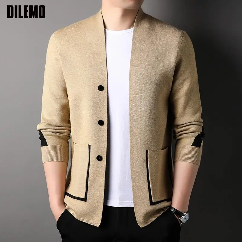 Top Trends: Top Grade 2023 New Brand Designer Fashion Knit Cardigan For Men Sweater Casual Japanese Coats Graphic Jacket Mens Clothing Shoppable Styles