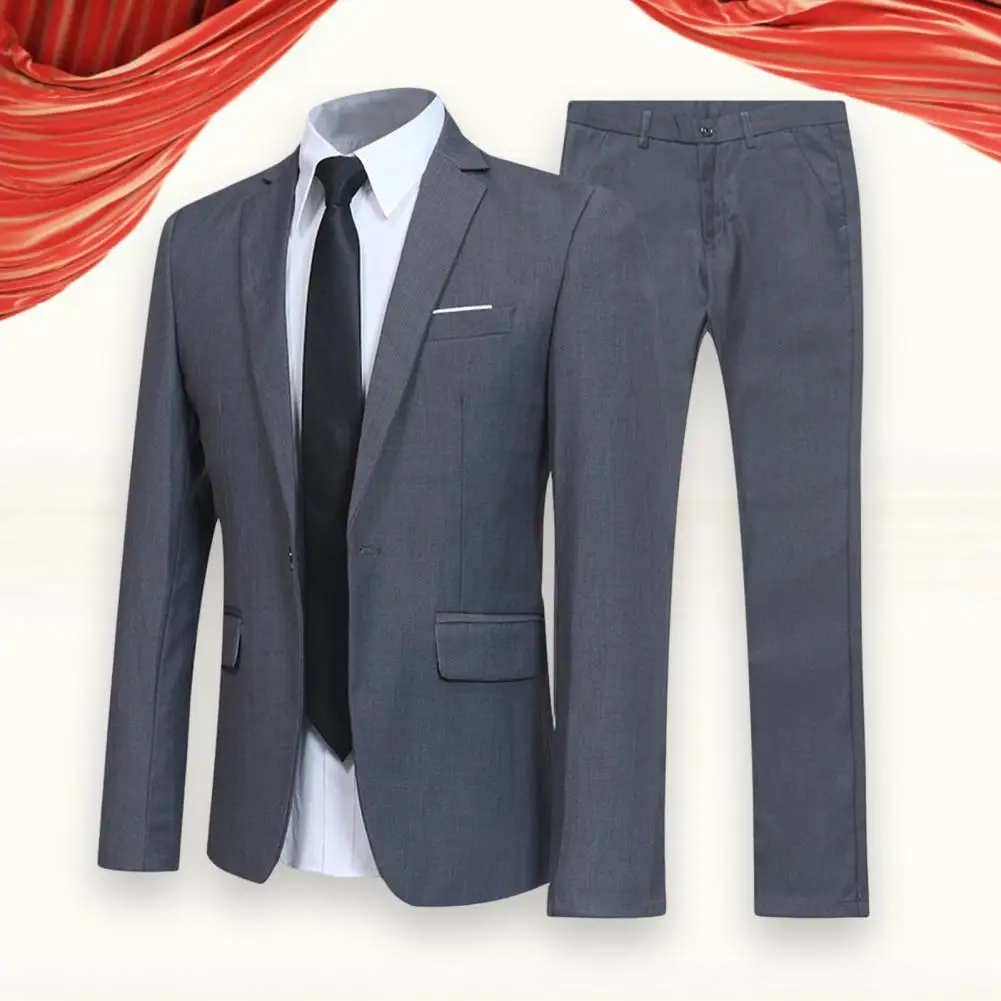 Top Trends: Men's High-quality Suit Business Professional Youth Office Worker Formal Dress Wedding Banquet Gentleman Suit Dress Two-piece Shoppable Styles