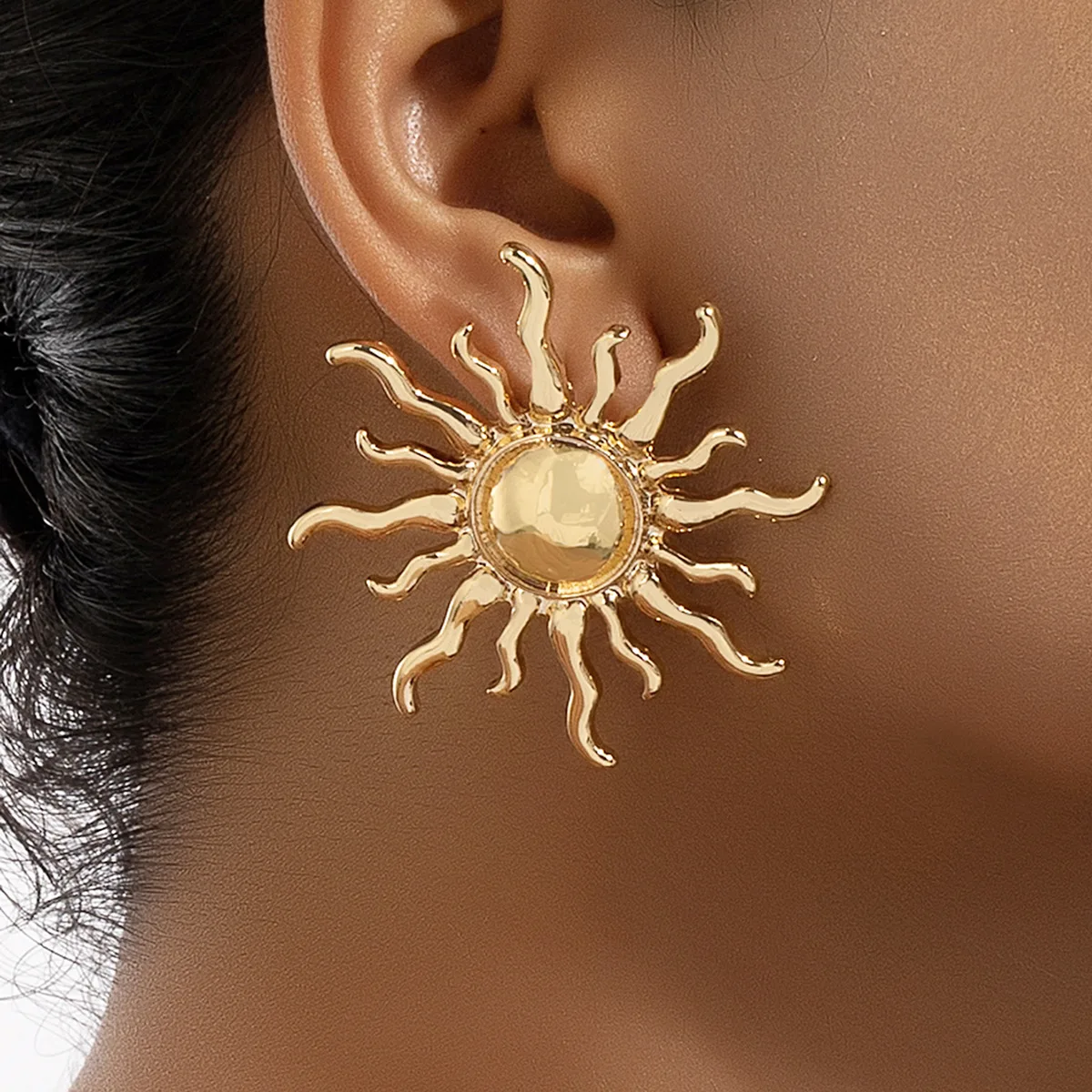 Top Trends: Vintage Oversized Sun Fashion Dangle Earrings Earrings For Women Shoppable Styles