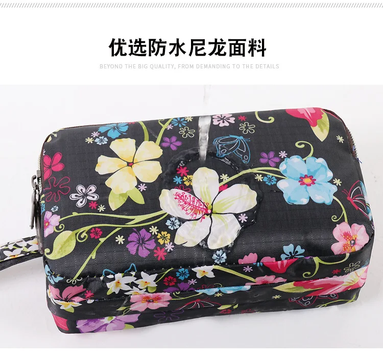 Top Trends: 3 Layers Zipper Purse Mobile Phone Pouch Women'S Handbag Waterproof Canvas Wallet Coin Card Holder Printing Bag With Handle 2022 Shoppable Styles - Image 4