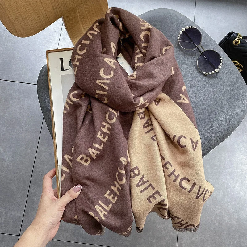 Top Trends: Luxury Cashmere Women Brand Shawl Scarf New Plaid Warm Shawl Scarf Autumn Winter Women&#039;s Scarf Shawl For Women Scarf Long Shoppable Styles